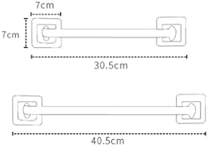 Self-Adhesive Towel Holder Black and White 305Cm