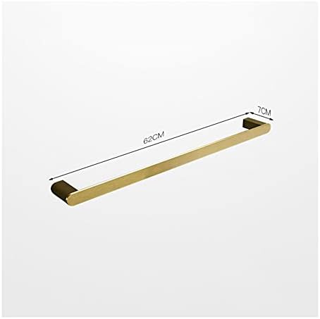 DCIustfHEs 62cm Brushed Gold Brass Towel Rail for Bathroom
