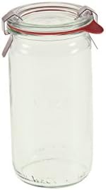 Set of Six 115oz Rounded Cylindrical Jars for Canning