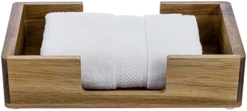Premium Acacia Wood Hand Towel Holder