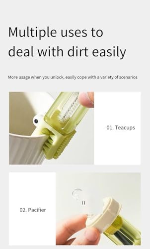 Foldable Multi-Functional Silicone Cleaner Brush 2 Sets