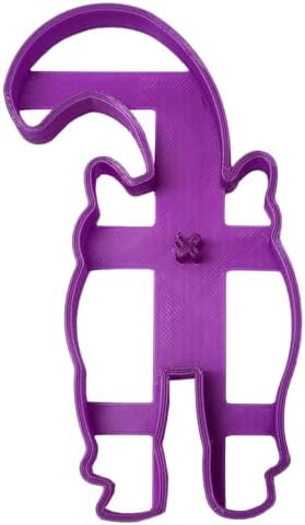 3D Cat Butt Cookie Cutter in Purple