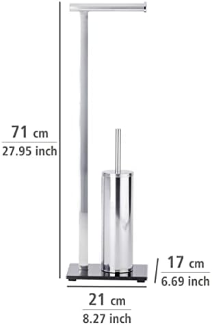 Stainless Steel Toilet Brush with Tissue Holder