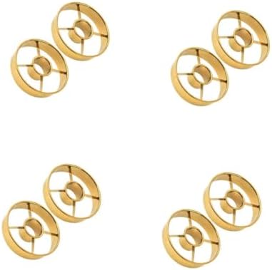 4-Piece Gold Cutters for Doughnut Baking