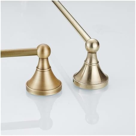 Double Towel Rail with Brass Finish