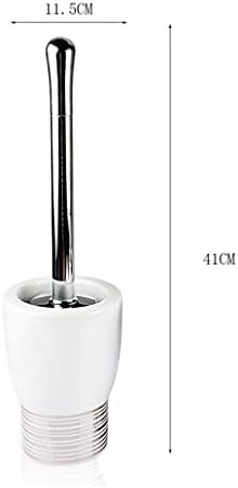 SPOUR Gold Silver Stripe Toilet Brush Holder Set