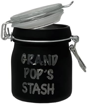 375 Inch Tall Glass Jar with Clamping Lid