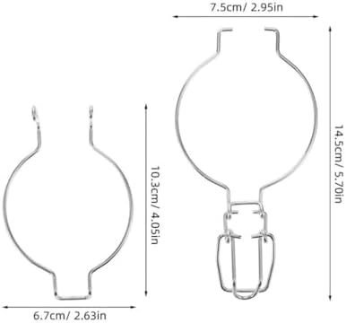 Hemoton 12 Pcs Stainless Steel Glass Canning Jar Accessories Wire Clamp 1
