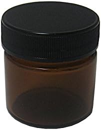 Small Amber Glass Jar - NEW 1