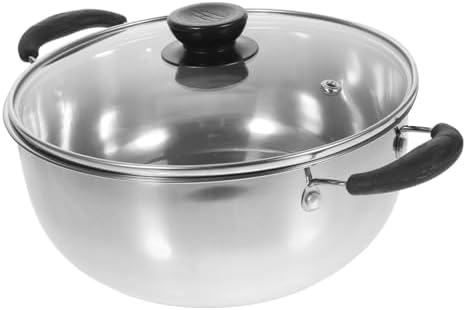 SHOWEROROStainless Steel Steam Pot Pan for Coffee Soup Dumplings with Lid