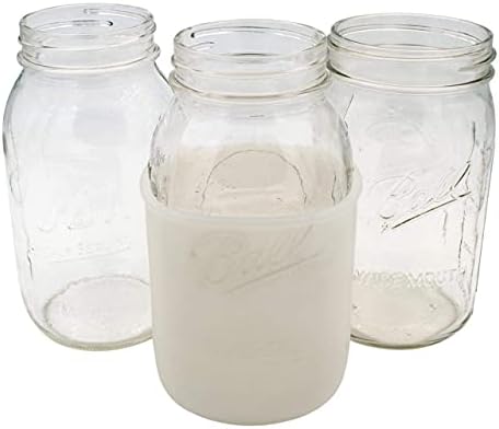 High-Quality Silicone Sleeves for Mason Jars - 2-Pack