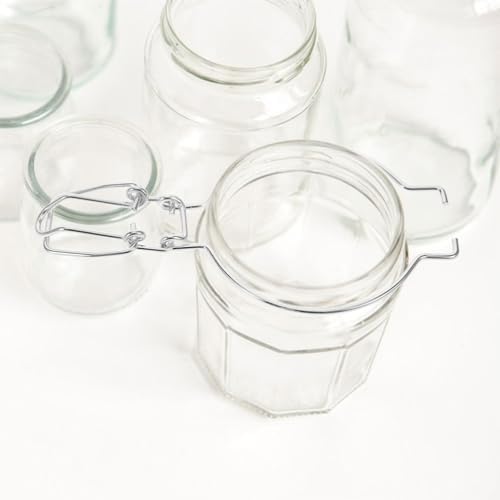 Hemoton 12 Pcs Stainless Steel Glass Canning Jar Accessories Wire Clamp 1