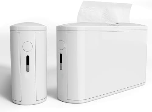 Histely Paper Towel Dispenser with Refill Reminder - White