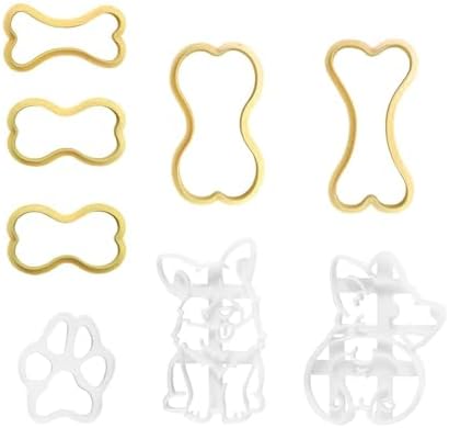 8-Piece Dog-Shaped Cookie Molds Set
