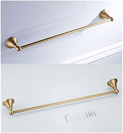 Double Towel Rail with Brass Finish