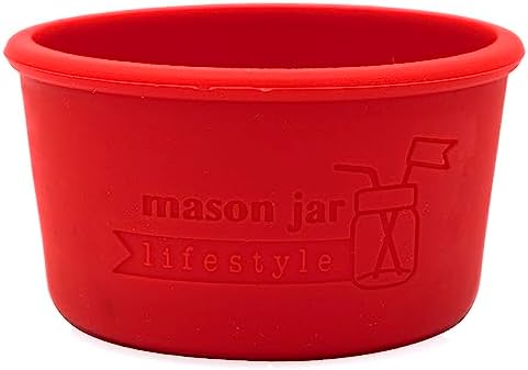 2-Pack 4oz Silicone Sleeves Cherry Red - Double Insulated Safe Multi-Purpose