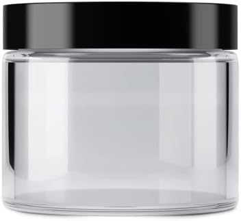 Mountain West THREAT 4 pack clear jar with black lid 16 oz