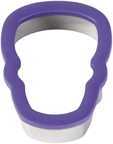 Wilton Comfort Grip Purple Skull Cookie Cutter