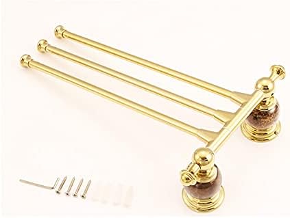 Bath Towel Rail with 3 Rails Antique Copper Gold Durable Sustainable Towel Bar
