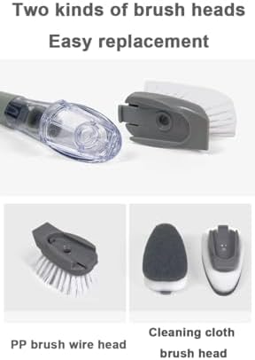 Dish Brush with Soap Dispenser Elegantly Designed Cleaning companion for your Kitchen