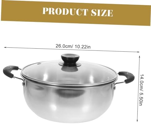 SHOWEROROStainless Steel Steam Pot Pan for Coffee Soup Dumplings with Lid
