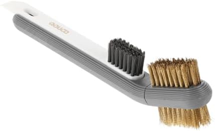 BESTOYARD Dual Headed Grease Brush with Metal Scraper