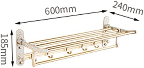 LUCEAE Space-Aluminum Towel Holder Double-Fold for Bathroom