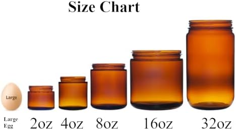 4oz Amber Glass Travel Jars