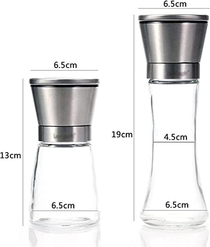 Stylish 2-Piece Salt Pepper Grinder Set