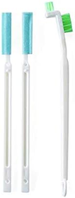 Chiloskit Microfiber Curved Handle Bottle Brush Set for Kitchen