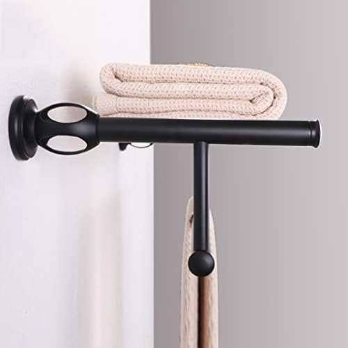 Sturdy Matte Black Bathroom Towel Holder