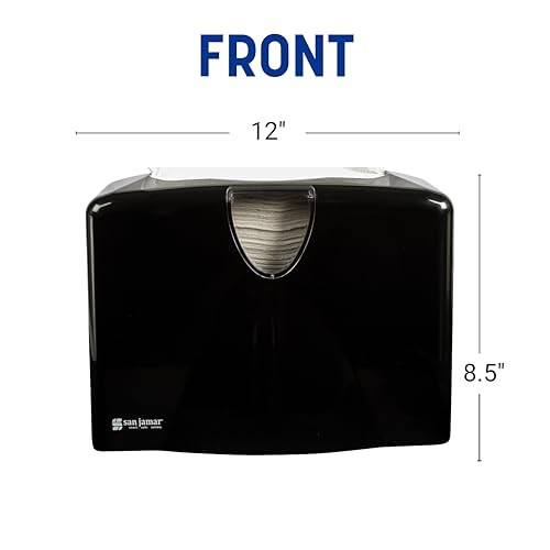 San Jamar Paper Towel Dispenser Black 9x1225x6