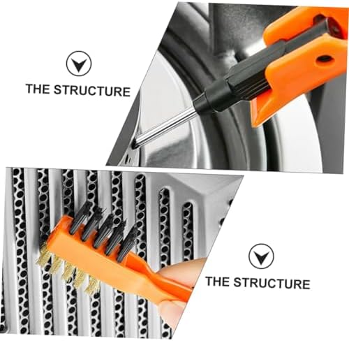 COOLHIYAMulti-Purpose Cleaning Brush Set 2pcs for Windows Groove Floors Sinks