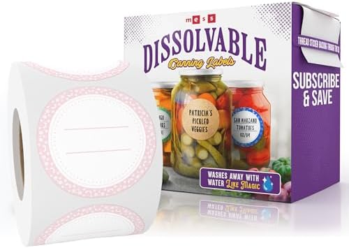 Messy Free Canning Labels for Jars