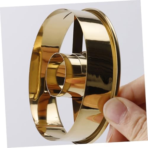 4-Piece Gold Cutters for Doughnut Baking