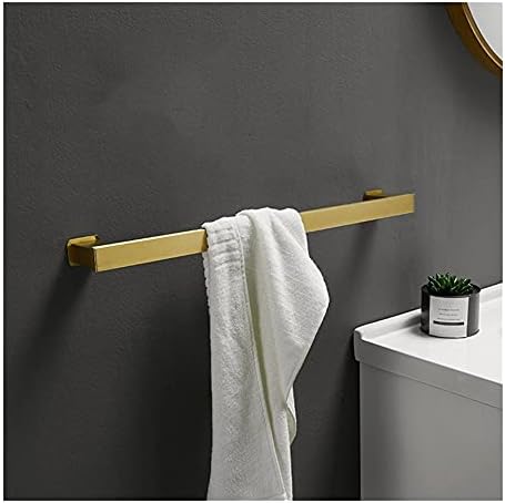 DCIustfHEs 62cm Brushed Gold Brass Towel Rail for Bathroom