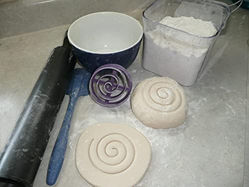 Swirl Design Concha Baking Cookie Cutter - Purple