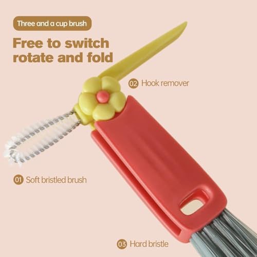 3 in 1 Cup Lid Cleaning Brush Set 3 Pack
