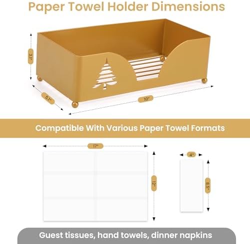 Yiidagence Gold Plated Paper Towel Holder