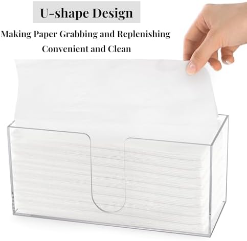 Lightweight U-Shaped Acrylic Towel Holder 2-Pack