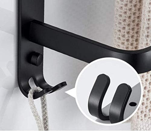 Towel Rack Holder Wall-Mounted Aluminum Towel Bar Durable Easy to Clean