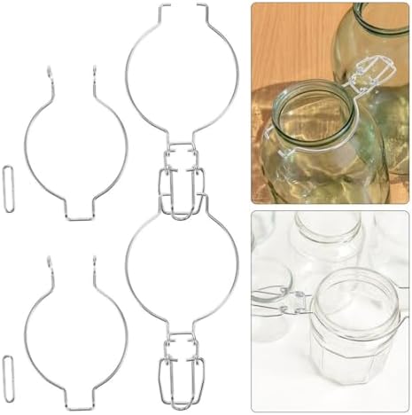 6-Piece Stainless Steel Canning Jar Sealer with Wide Mouth Design