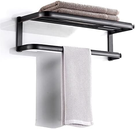 Stylish Towel Rack Black Bathroom Towel Holder