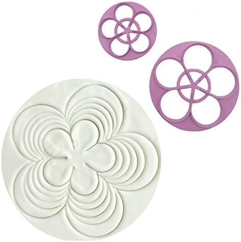 Plastic Rose Flower Cutters Set for Cake Decoration