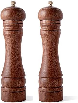 Modern Design Adjustable Wooden Ceramic Pepper Mill Set