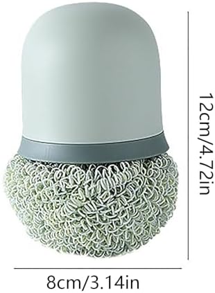 Stainless Steel Wire Scrubber with Replaceable Head