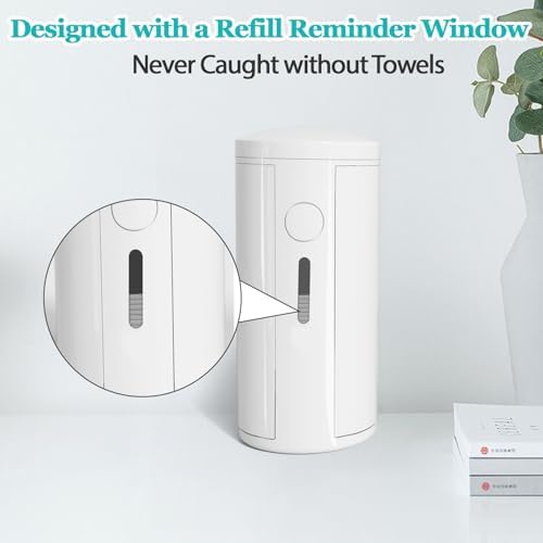 Histely Paper Towel Dispenser with Refill Reminder - White