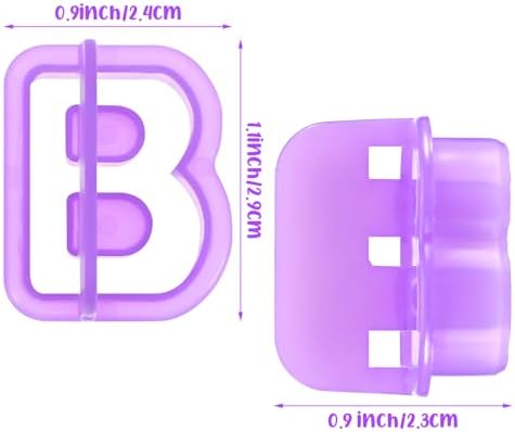 Fondant Letter Cutters Set for Baking and Decorating