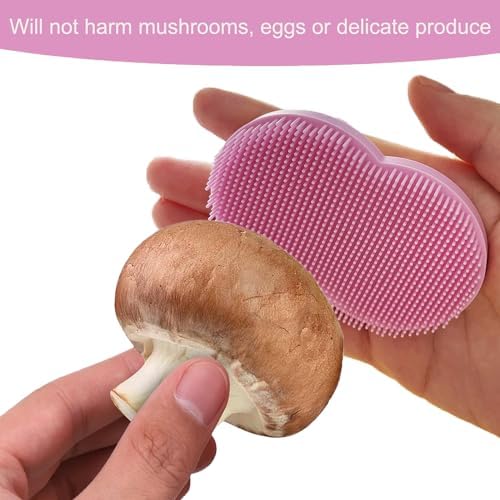 2PCS Vegetable Brush Set Black Pink