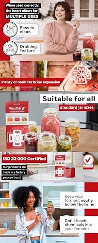 Canning Buddy for Mason Jars - ViscoDisc Increments Food Preserving Fermenting Aid